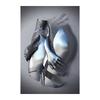 Gold and Silver Figure Statue Canvas Painting Poster Prints Romantic Lovers Pictures Modern Wall Art Home Decor