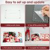 3 Pcs Magnetic Photo Frames with Stand Acrylic Scalloped Picture Frame Clear Magnetic Photo Frame Multifunctional Magnet Picture