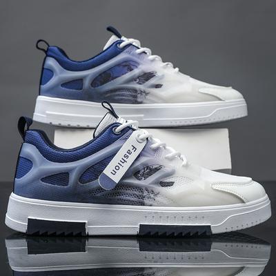Męskie buty wulkanizowane Oddychające Białe Uniwersalne Buty Męskie Płaskie Sznurowane Buty Codzienne Jesień Męskie Wiosna Męskie Sneakersy Lekkie Buty