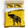 Elephant Nursery Decor Bedding Set For Bedroom Bed Home Cute Elephants Holding Heart Shape Duvet Cover Quilt Cover Pillowcase