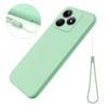 For Realme C51s 4G Case Liquid Silicone Anti-Scratch Phone Cover with Hand Strap