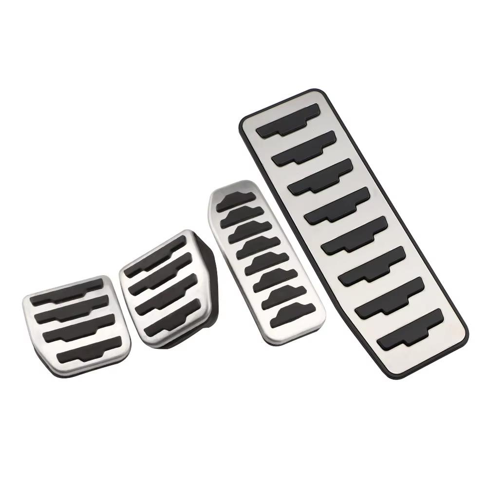 For Land Rover Discovery Sport L550 2014~2024 Car Brake Rest Stainless Accelerator Covers No Drilling Stainless Steel Acessories
