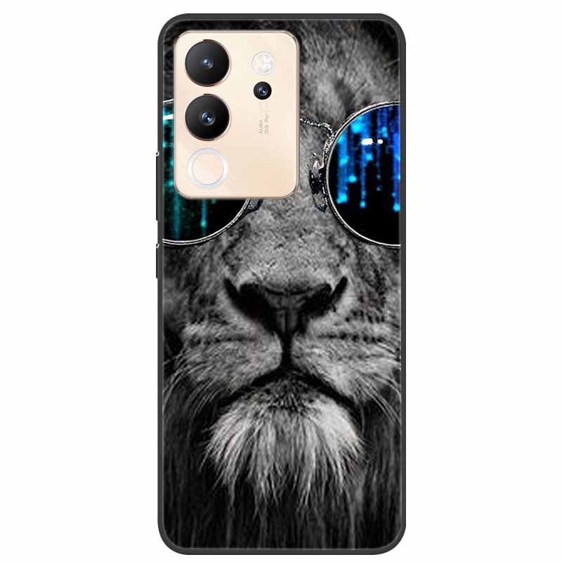 For Vivo V30 Lite Case 6.67'' Silicone Painted Soft TPU Protective Cover for Vivo V 30 Lite 5G Phone Cases V30Lite V2314 Cartoon