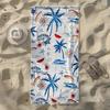Tropical Palm Tree Fruit Beach Towel, Soft Quick-Drying, Perfect For Portable Outdoor Travel, Swimming, Camping And Summer Beach