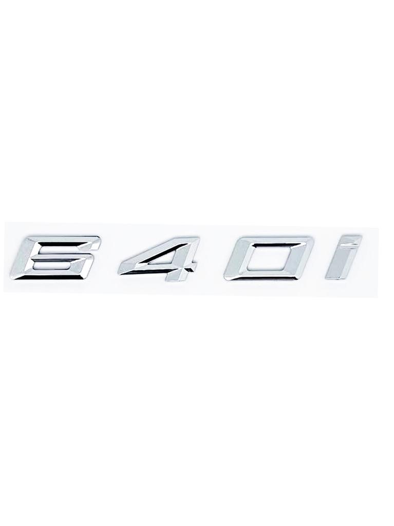 For BMW GT Series E63 E64 F06 F12 F13 G32 Black GT 630i 630d 640i 640d XDrive SDrive ABS Car Trunk Logo Alphanumeric Emblem pf2