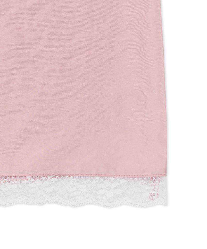 WITHOUT SUMMER Petal Satin Skirt_Pink
