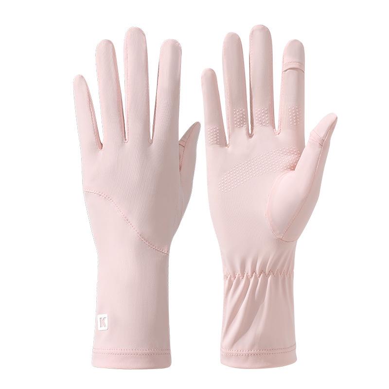 Ice Silk Cycling Gloves - UV Protective, Touchscreen, Sun Protection for Spring and Summer