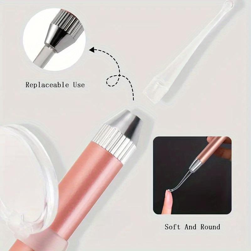 Luminous Ear Scoop, Stainless Steel Ear Scoop with Light, Luminous Ear Cleaner, Visual Ear Picking Tool