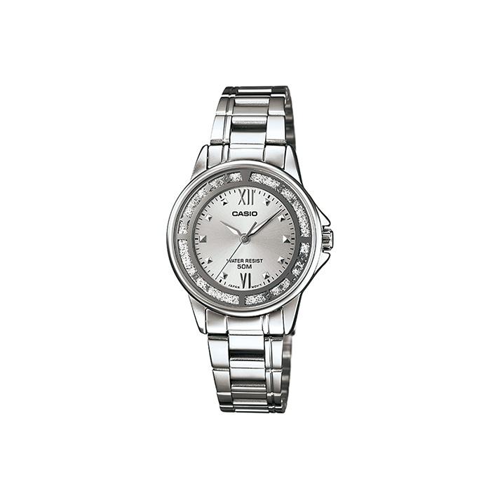 CASIO STANDARD Quartz Movement Stainless Steel Strap Watch Women s Watch Silver Dial LTP-1391D-7AVDF Silver Dial Single Watch