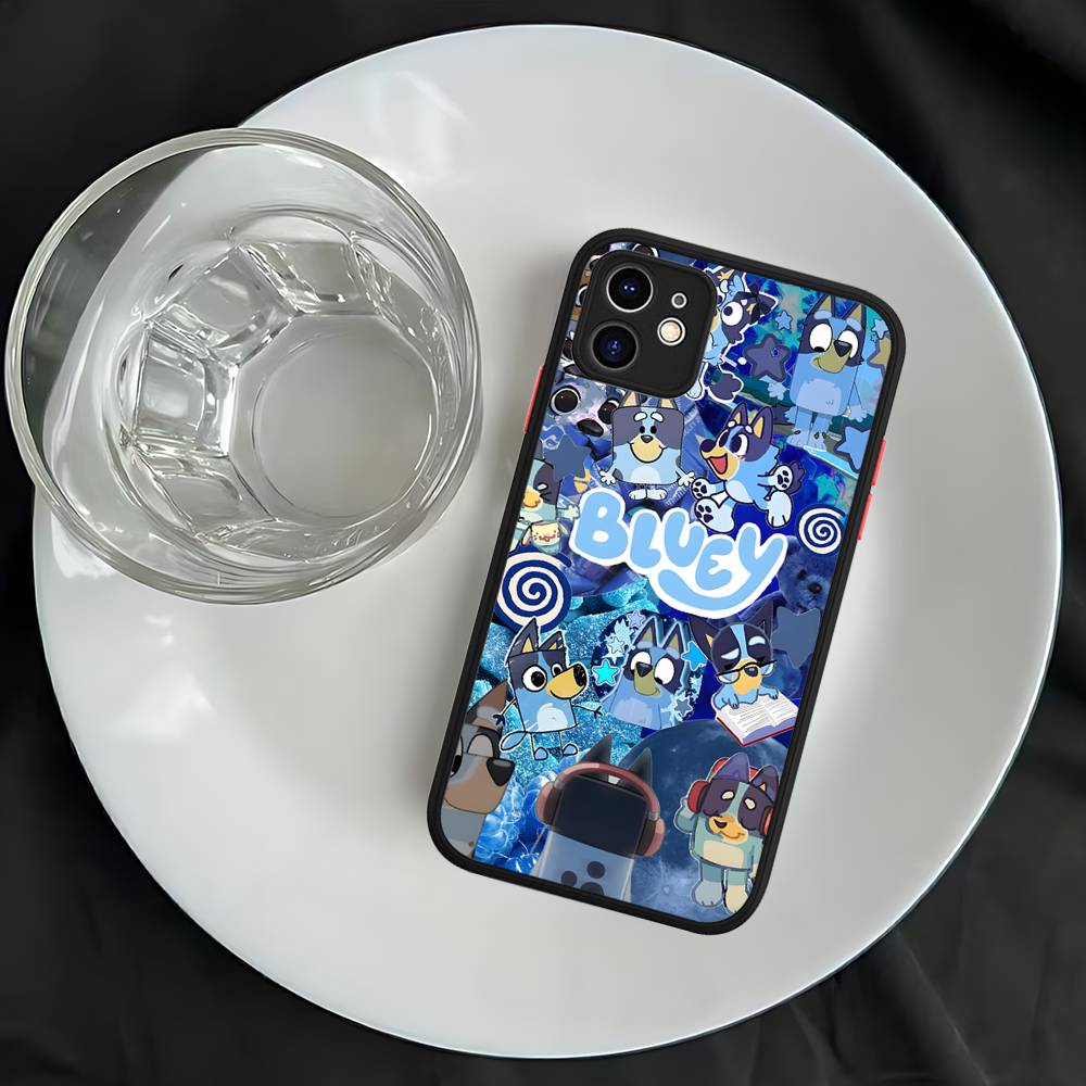 B-Blueys Puzdrá na telefón pre iPhone 16 15 14 Plus 13 12 11 Pro Max Matný Mäkký Nárazníkový Kryt na Telefón