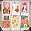 Dog Tarot Deck 78 Cards 10.3*6cm Based on Rider Waite System Cute Canine Watercolor Illustrations - Unique Dog Lover Gift