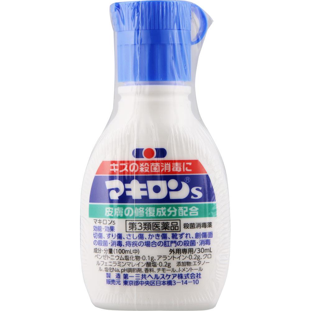 Daiichi Sankyo Healthcare Makiron S 30mL Disinfectants Wound and Suppurative Skin Preparations Indications: Cuts, Scrapes, Puncture Wounds, Scratches,