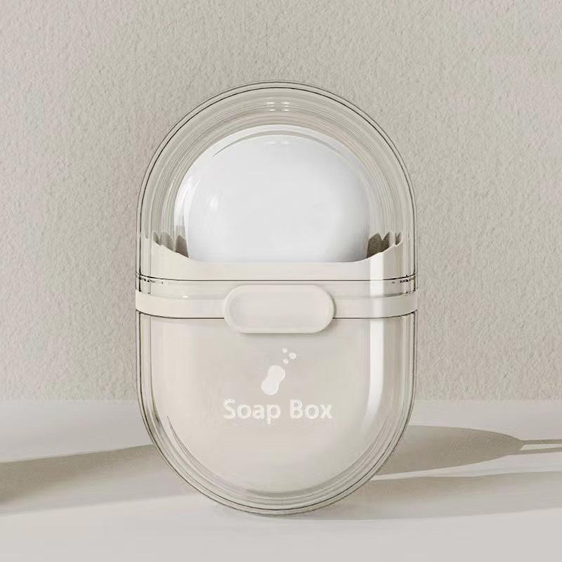 Travel Portable Soap Box With Lid Sealed And Drainable Soap Case Storage Dish Bathroom Drain Tray For Camping Outdoor Container