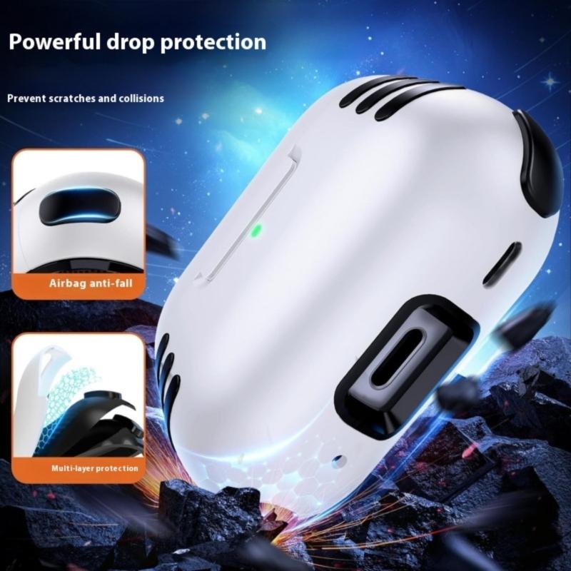 Ruggeds AntiDrop Protective Cover Compatible for Earbuds Shell Slimly Design Lightweight PC Case Protectors
