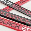 3D Aluminium Car Motorcycle Trunck Logo Black Edition Emblem Badge Decal Car Sticker Universal Accessories