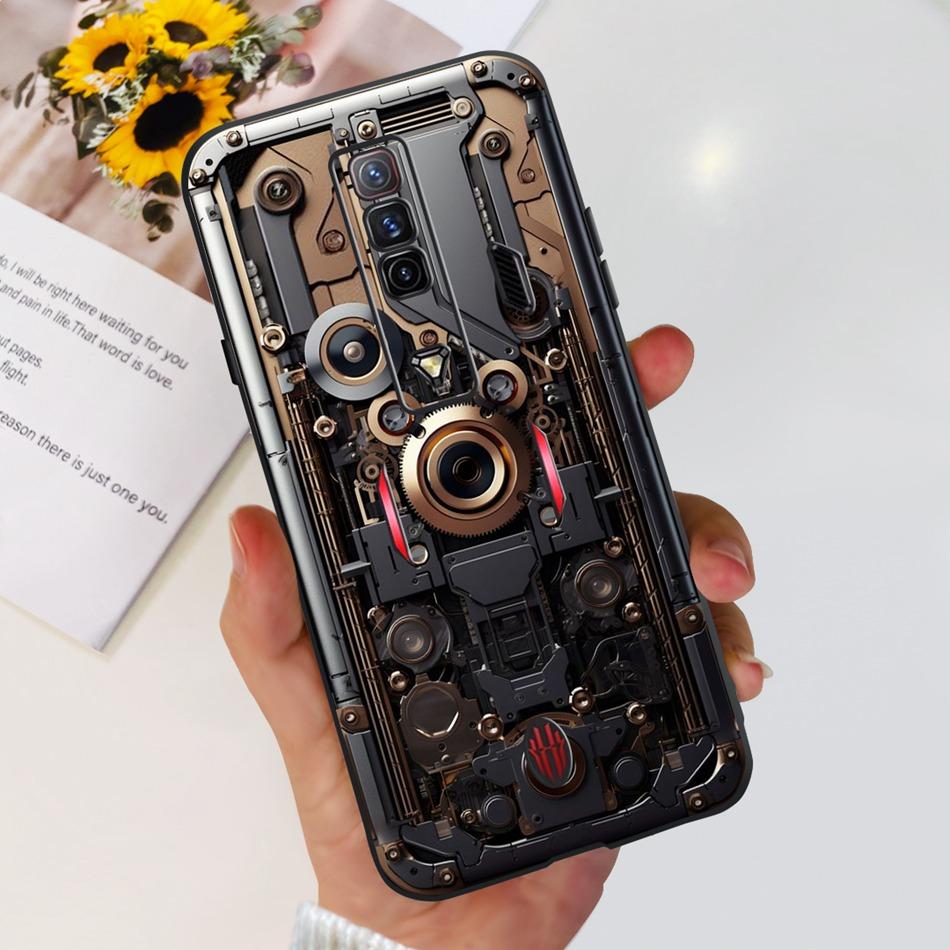 For ZTE Nubia Red Magic 7 7S Pro Case Zte nubia REDMAGIC 7S 7Pro Fashion Cool Pattern Black Silicon Soft Phone Cases