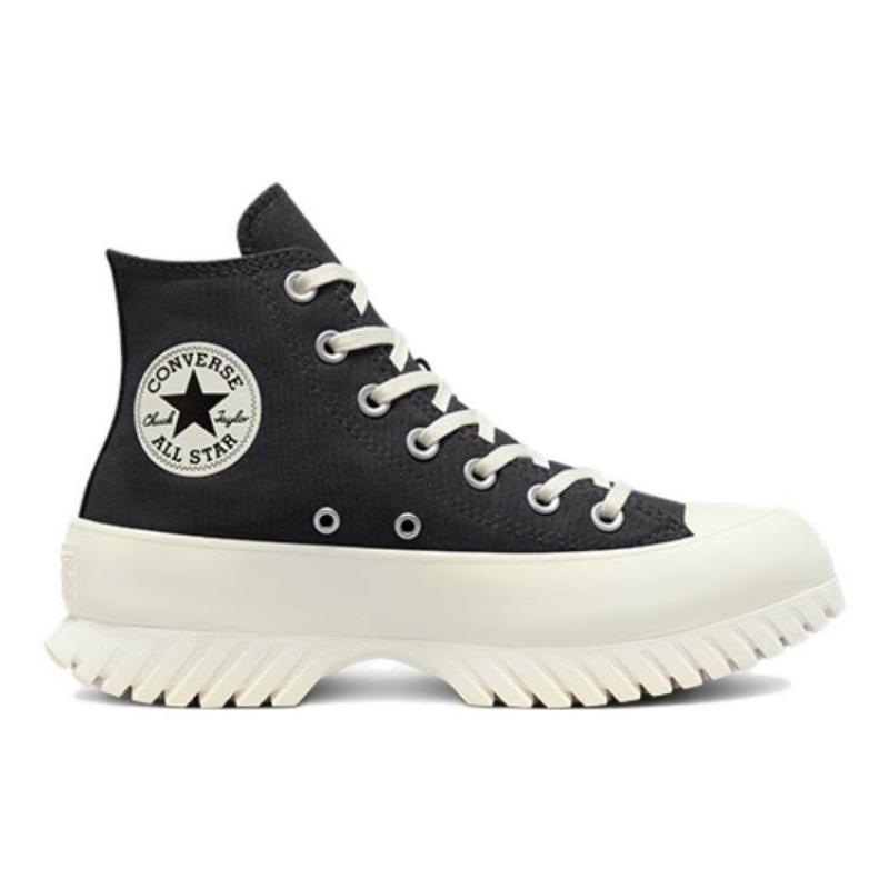 Converse Chuck Taylor All Star Lugged 2 Unisex High Canvas Shoes Minimal Casual Wear-resistant Supportive Black White A01368C
