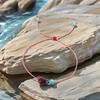 Noter New Handmade Ladybug Charm Bracelet For Women Girlfriend Bohemia Howlite Stone Meditation Healing Braclet Beach Jewelry
