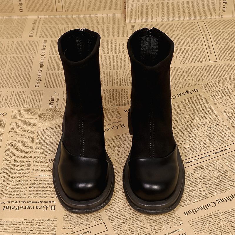 Ankle Boots for Women's Heels Shoes Suede Fashion Casual Dress Winter Boots  Designer Retro New Comfort Short Mujer De Botas