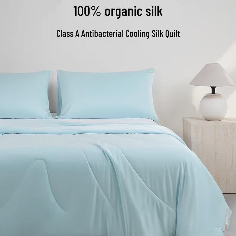 

Hengyuanxiang Class A Antibacterial Cool Tussah Silk Quilt