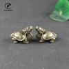 Antique Copper Solid Longevity Dragon Turtle Miniature Figurines Desk Ornament Vintage Brass Animal Sculpture Craft Home Decor