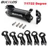 BUCKLOS Ultralight Mountain Bike Stem, Aluminum Alloy, Matte Black, 7/17/22° Positive/Negative Options