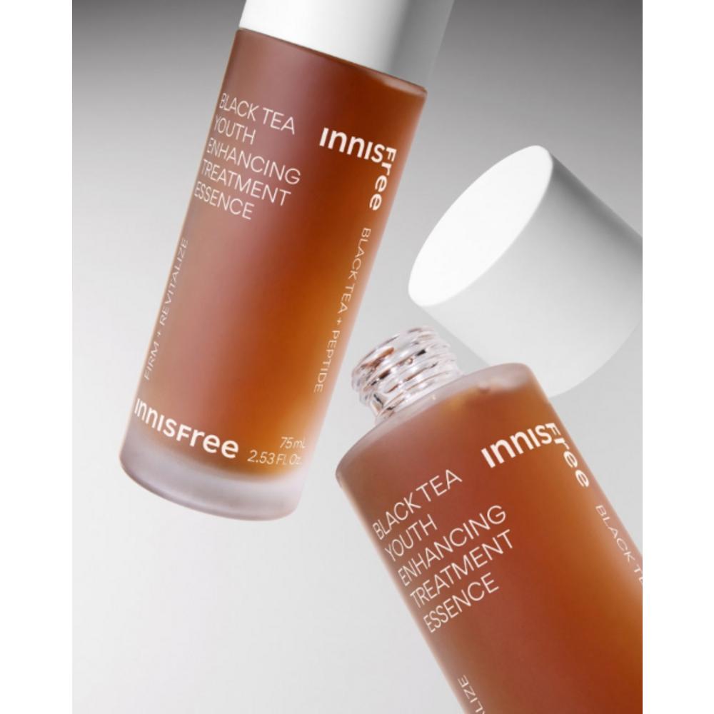 Innisfree Black Tea Youth Enhancing Treatment Elasticity Essence, 1 Pack, 75ml