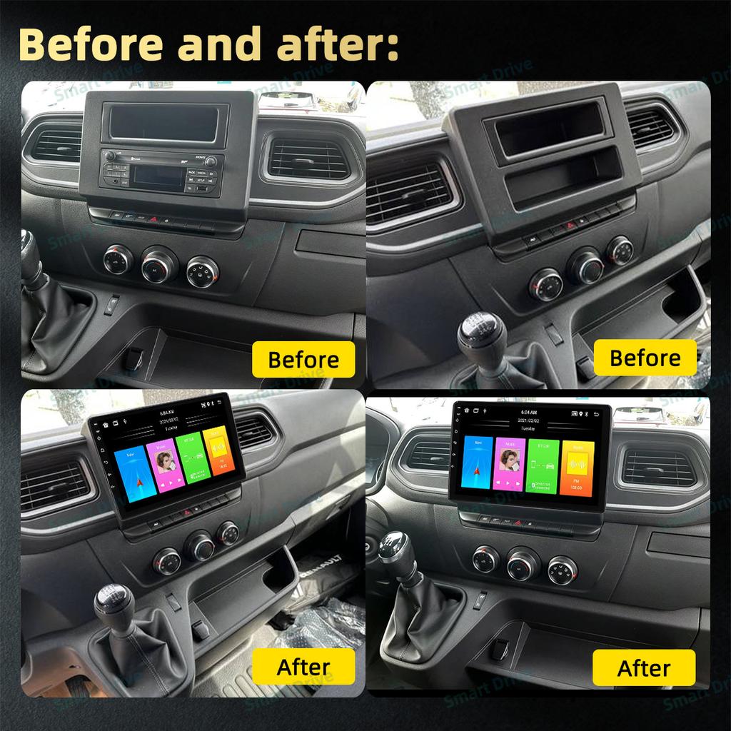 New Wirelessly Carplay For Nissan Nv400 Renault Master 3 Opel Movano 2010 - 2021 Automotive Multimedia 2 Din Car Radio Screen