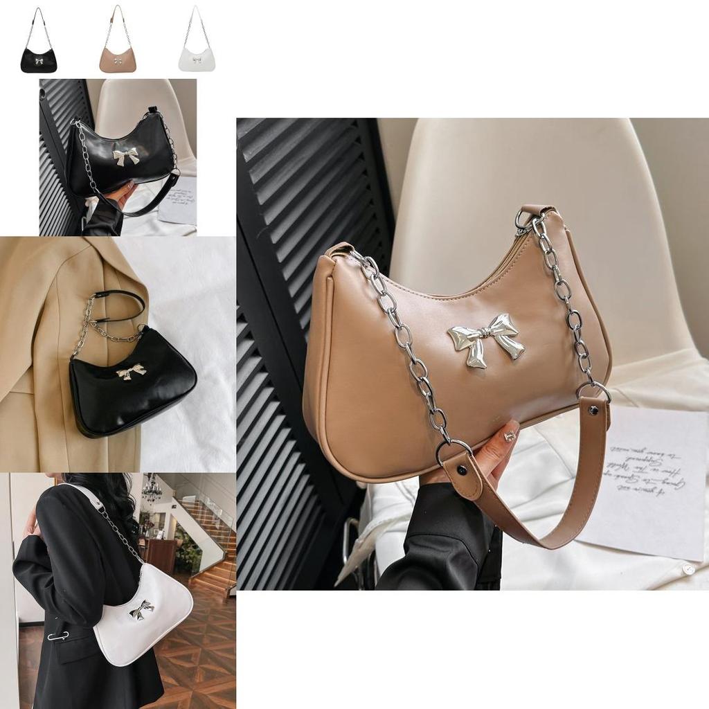 Trendy Soft Polyester Fashionable Women's Handheld Bow Bag With Floral Elements