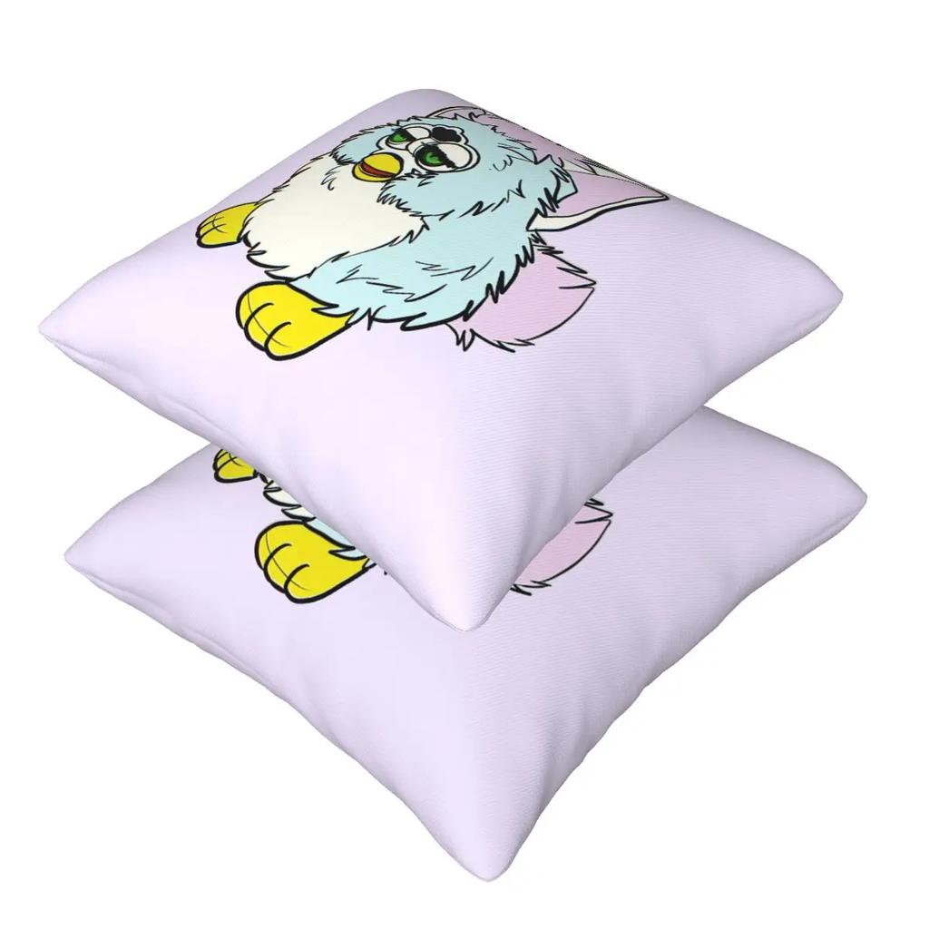 Furby Army 2 Pcs Square Pillowcase Pillow Cover Cushion Zip Decorative Comfort Throw Pillow For Home Bedroom