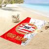 Custom Name PSV Eindhoven Print Beach Towel, Large Soft Quick Dry Towel for Beach Camping Swimming