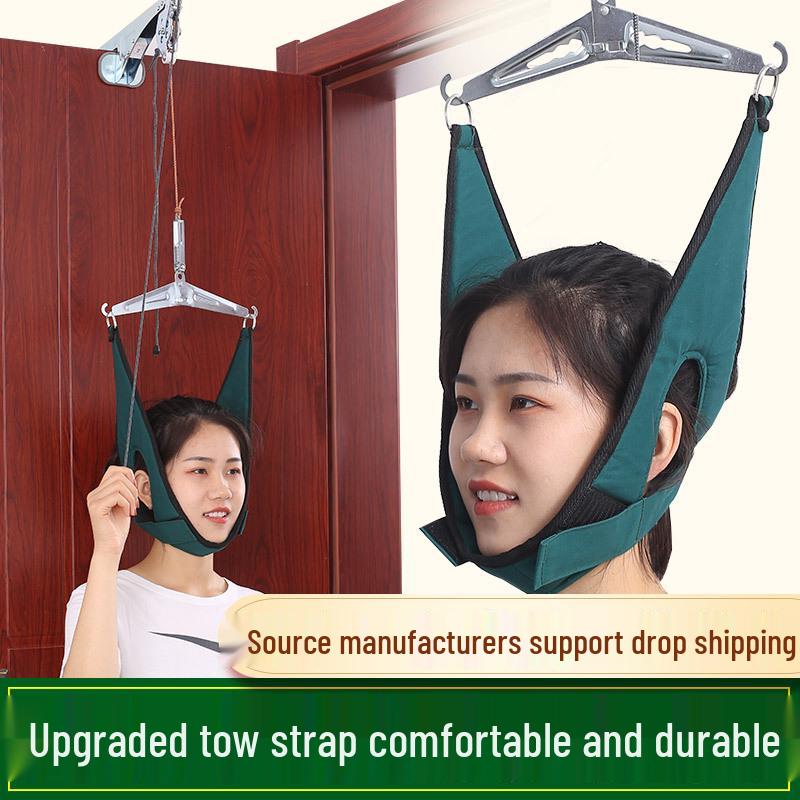 Yonghui Neck Traction Device: Home Use Cervical Spine Correction Belt for Neck Pain Relief and Stretching.