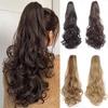 Wavy Long Curly Hair Clip-On Ponytail for Women