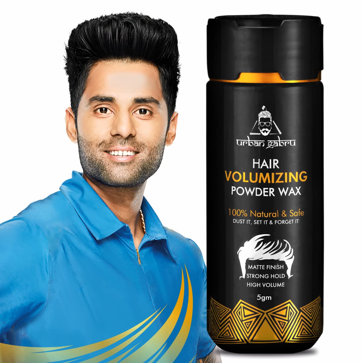 

UrbanGabru Hair Volumizing Powder Wax Strong Hold Matte Finish 5 g Pack of 1 Lightweight Styling