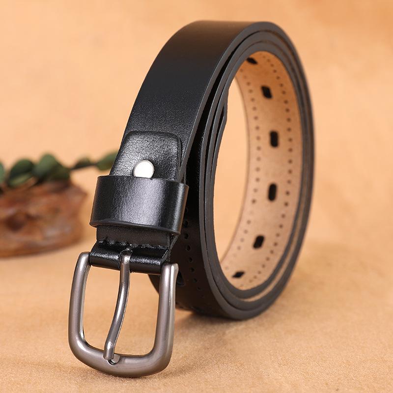 Pu Hollow Women S Belt Simple Belt Women S Decorative Jeans Belt Student Outdoor Belt 110cm чёрный