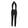 European Cross-Border Autumn/Winter Women's Sexy Halter Neck Cutout Jumpsuit