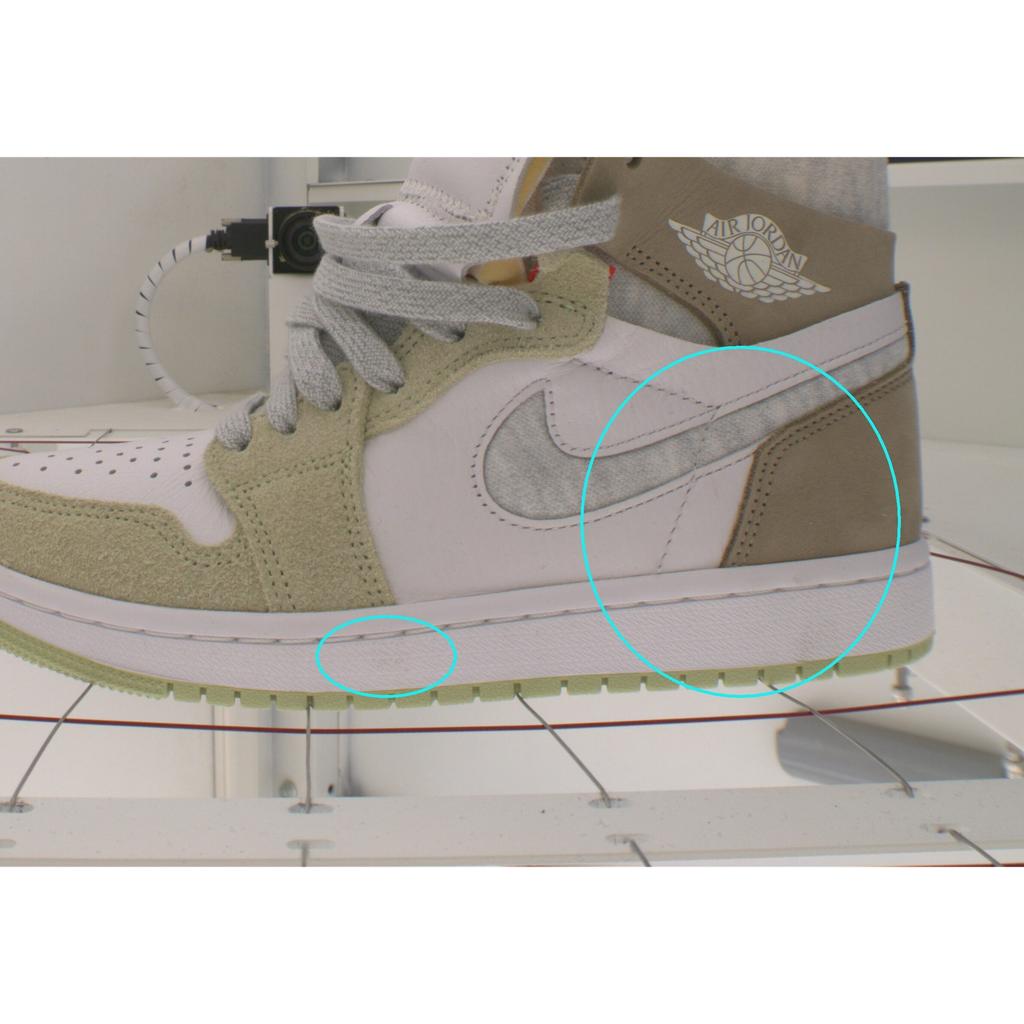 Pre-owned Jordan Air Jordan 1 high zoom air cmft olive aura CT0979-102-P26095664116416