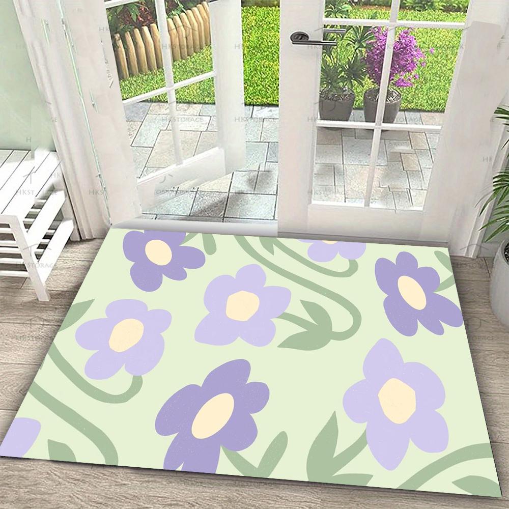 Kawaii Kleurrijk Bloemrooster Deurmat Zacht Antislip Wasbaar Entree Vloermat Verhuiscadeau Deurmat Entree 30x50cm