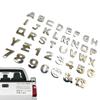Naklejka literowa na samochód, Naklejka 3D z literami na samochód - Odporna na warunki atmosferyczne i promieniowanie UV naklejka literowa