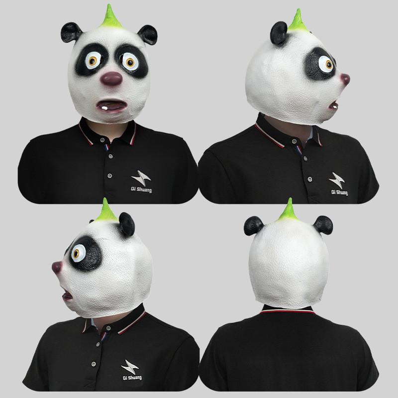 Hilarious Panda And Animal Latex Headpiece For Creative Costume And Diy Parties