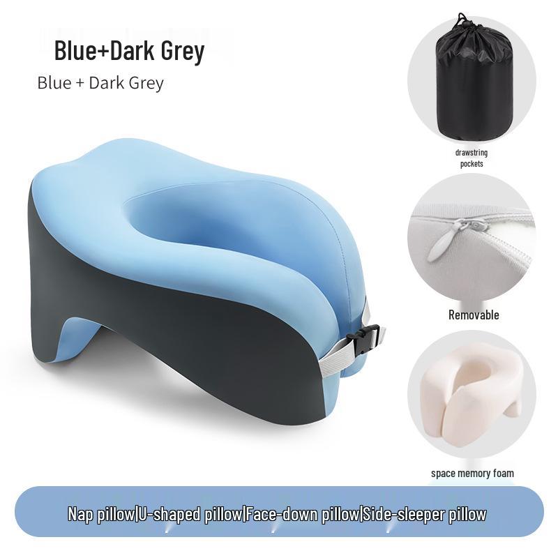 Almofada de Viagem em Espuma de Memória em Forma de U para Suporte de Pescoço
