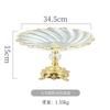 European Style Light Luxury High Footed Fruit Display Tray Living Room Home Bread Pastry Snack Tray Cake Tray Home Decoration