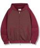 Gubin Joy Color Toning Striped Zip-Up Hoodie