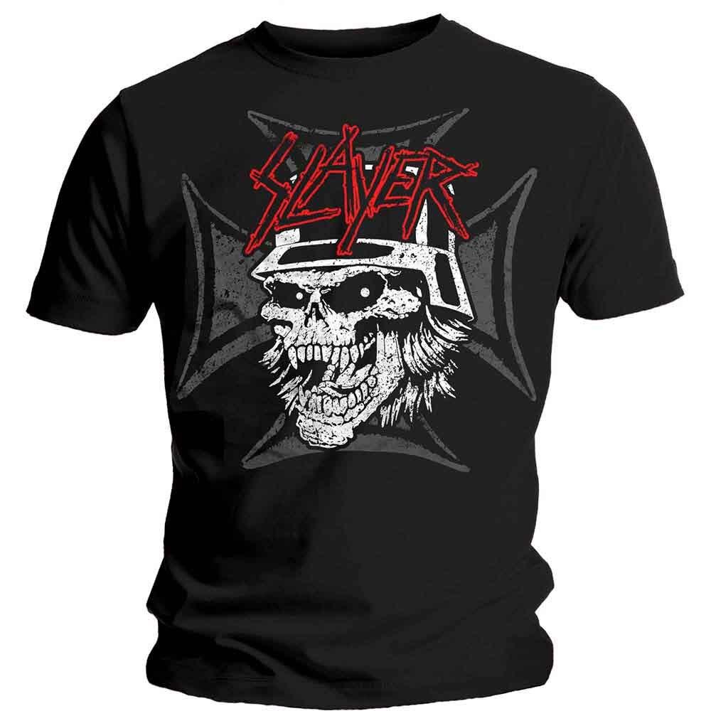 SLAYER Graphic Skull T-Shirt Black New Unisex T-Shirt XXXL