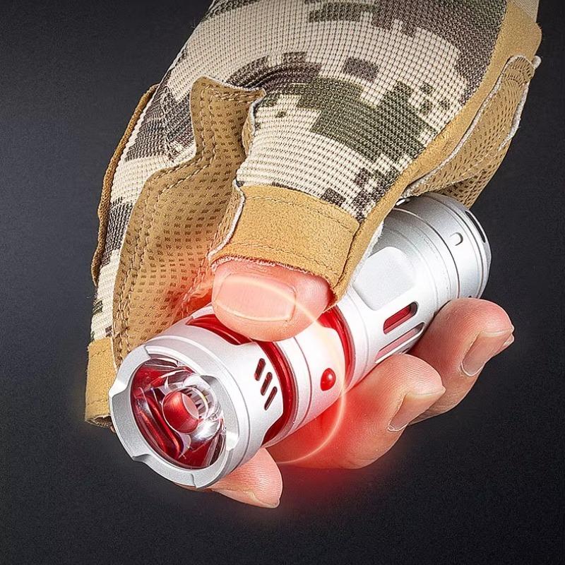 Mini EDC Flashlight Rechargeable Pocket Torch Light Outdoor Camping Fishing Hiking Self Defense Emergency Keychain Flashlights