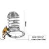 Male Stainless Steel Chastity Belt Device Bird Metal Cage Cock Lock Restraint Ring Sex Toy For Men