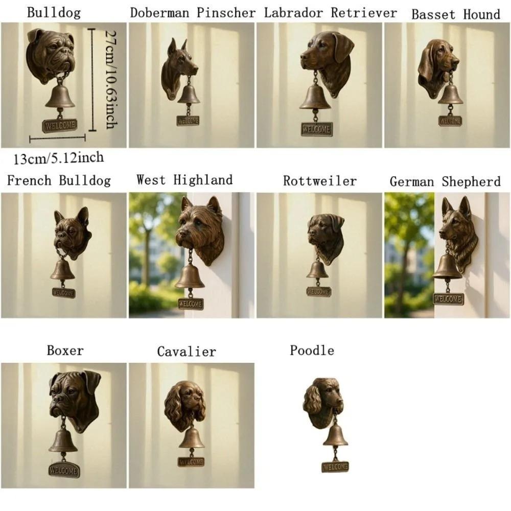 Farmhouse Decor Vintage Welcome Doorbell Unique Wall Mount Puppy Doorbell Resin Rustic Manual Doorbell Front Door