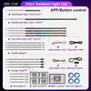 22in1 RGB Car Interior Acrylic Car Ambient Lights RGB Hidden Acrylic Strip Decoration Atmosphere Accessories For Silverado