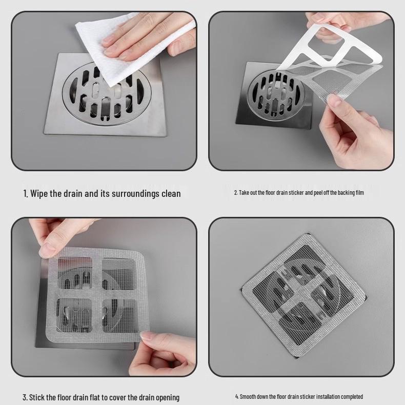Encrypted Hair Catching Drain Filter for Kitchen and Bathroom Floors