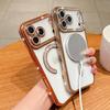Bling Kristall Linsenfolie für Magsafe Transparente Handyhülle für iPhone 17 16 15 11 12 13 14 Pro Max Plus 17Air 16e Magnetische Abdeckung